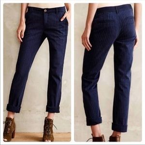 Anthropologie Pilcro Blue Ankle Roll-up Pants 29/8